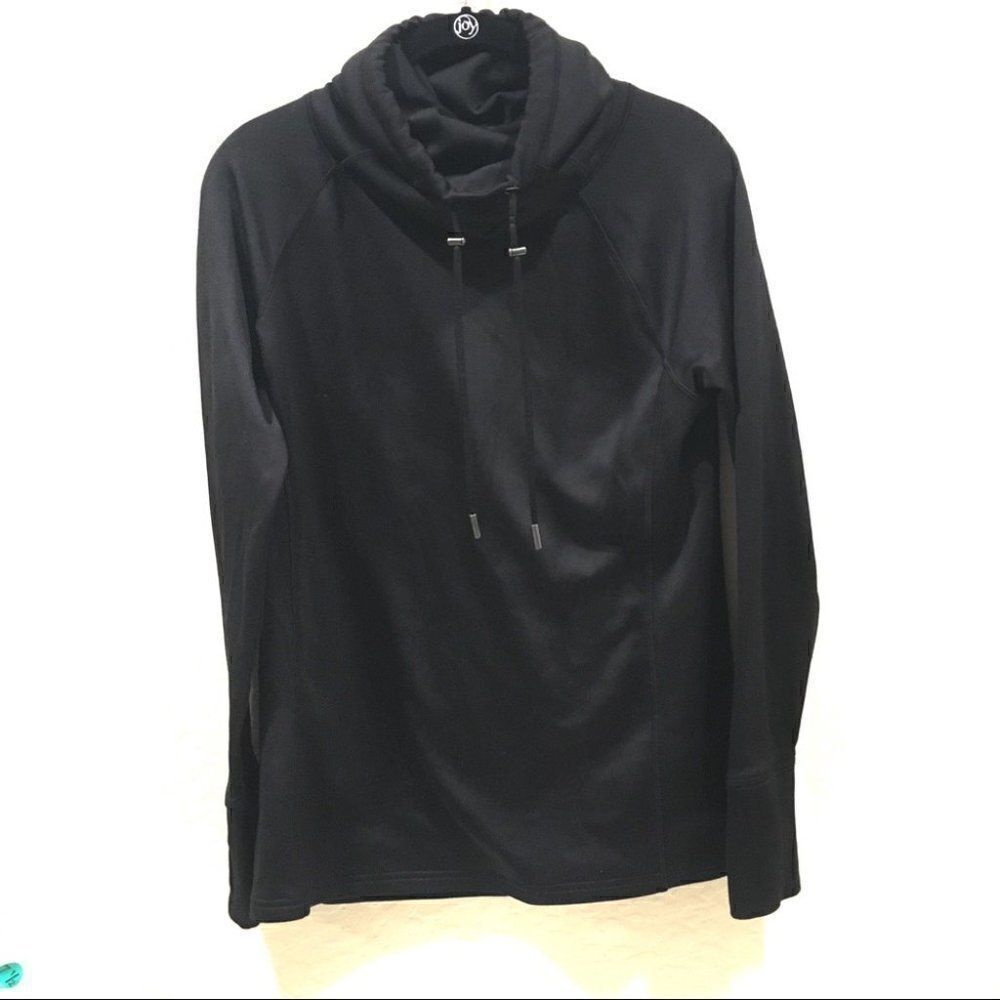 Athleta Active Sweater black with thumb holes Sm